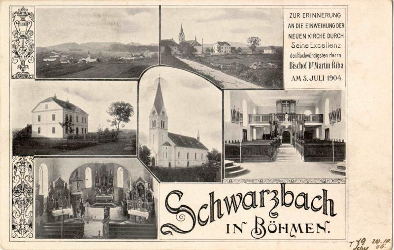Kostel v Černé 1904