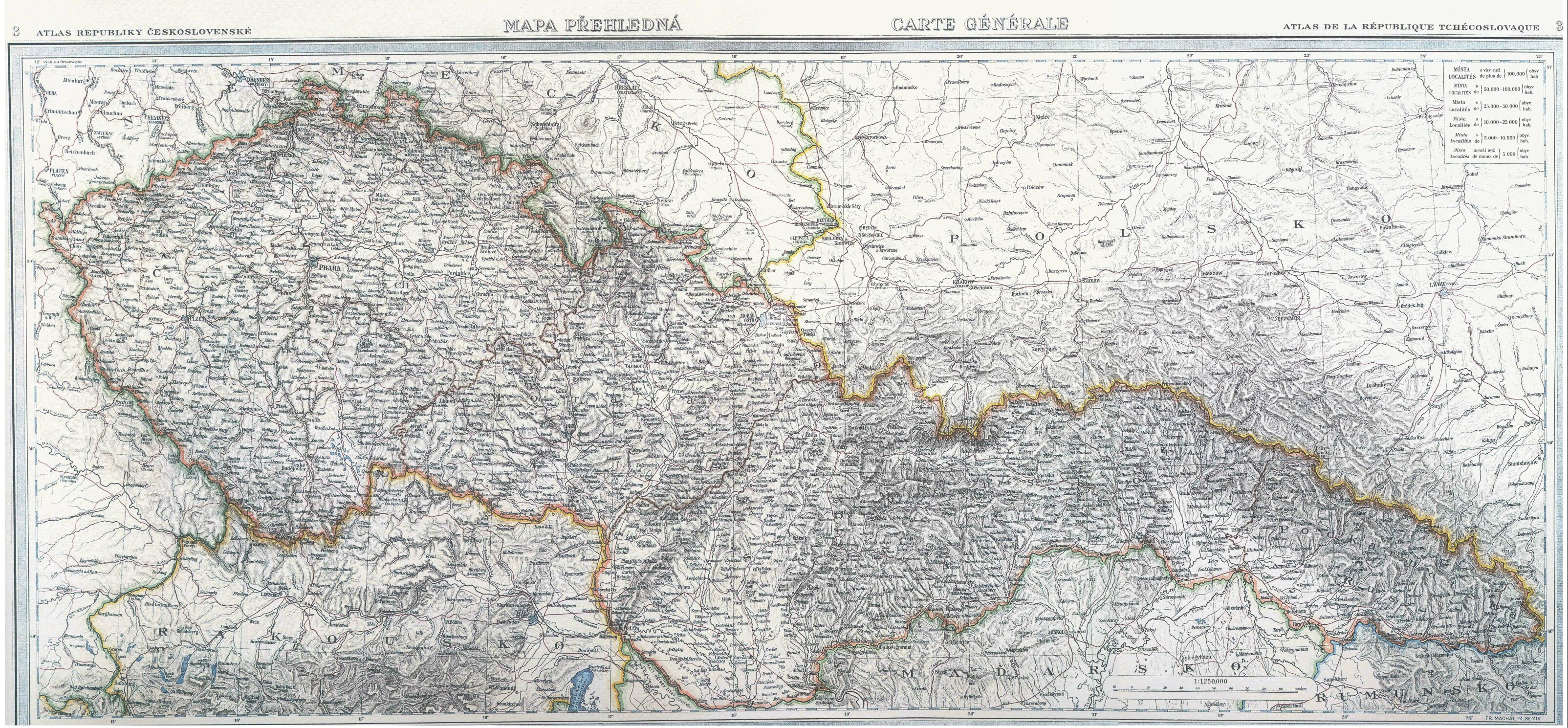 Mapa z roku 1935